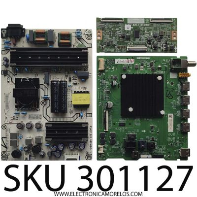 KIT DE TARJETAS PARA TV TOSHIBA·FIRE TV 4K·UHD·HDR / MAIN 297088 / TD.MT9020.703 / 297089C / FUENTE 298323 / RSAG7.820.9999/ROH / T-CON 290047 / RSAG7.820.11116/ROH / 291554 / PANEL HD650Y1U72-TBL2K2 / DISPLAY HV650QUB-F70 / MODELO 65C350KU 65C350U
