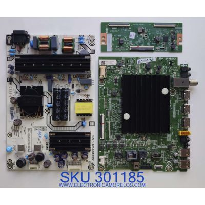 KIT DE TARJETAS PARA TV HISENSE / NUMERO DE PARTE MAIN 324450 / RSAG7.820.11493/ROH / 65A53FUA(0012) / 324451 / T-CON 324295 / RSAG7.820.12673/ROH / 331567 / FUENTE 331382 / RSAG7.820.12362/ROH  / HD650Y1U41-T0LBBY / JR645R3HA3L / MODELO 65A6H 65A53FUA