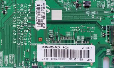 KIT DE TARJETAS PARA TV SAMSUNG CURVA FHD / NUMERO DE PARTE MAIN BN94-10996P / BN41-02534B / BN97-11139A / T-CON BN95-02677A / BN41-02481A / BN97-10799A / FUENTE BN4400872A / L55E1_KDY / BN44-00872A / PANEL CY-VK055BGLV3H / MODELO UN55K6250AFXZA FA01 - Imagen 2