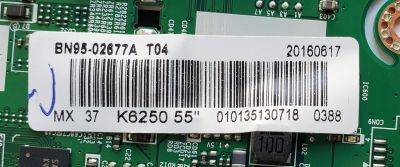 KIT DE TARJETAS PARA TV SAMSUNG CURVA FHD / NUMERO DE PARTE MAIN BN94-10996P / BN41-02534B / BN97-11139A / T-CON BN95-02677A / BN41-02481A / BN97-10799A / FUENTE BN4400872A / L55E1_KDY / BN44-00872A / PANEL CY-VK055BGLV3H / MODELO UN55K6250AFXZA FA01 - Imagen 3