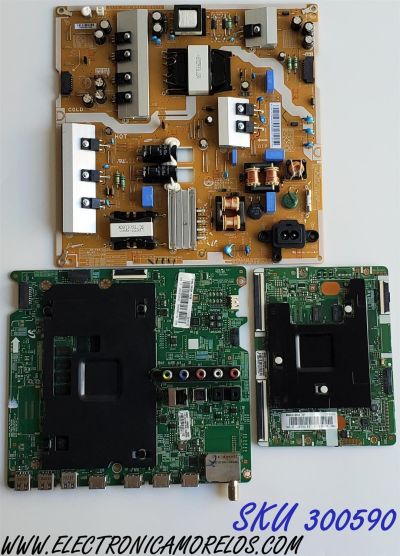 KIT DE TARJETAS PARA TV SAMSUNG CURVA·4K·UHD / MAIN BN94-10522P / BN41-02344D / BN97-10062C / FUENTE BN4400807E / L55S6_FSM / PSLF201S07A / BN44-00807E / T-CON BN95-01942A / BN41-02297A / BN97-09229A / PANEL CY-WJ055HGLVAH / MODELO UN55JU670DFXZA UH02