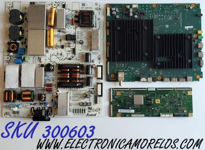 KIT DE TARJETAS PARA TV SONY BRAVIA 4K·UHD·HDR  / NUMERO DE PARTE MAIN A5026207A 534 / 1-010-522-31 / A-5026-207-A534 / T-CON 6871L-6385B / 6870C-0848C / FUENTE 101055011 / 1-010-550-11 / AP-P525AM / PANEL YDBO065UNG01 / MODELO XR-65A80J / XR65A80J