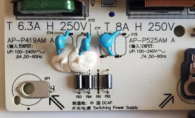 KIT DE TARJETAS PARA TV SONY BRAVIA 4K·UHD·HDR  / NUMERO DE PARTE MAIN A5026207A 534 / 1-010-522-31 / A-5026-207-A534 / T-CON 6871L-6385B / 6870C-0848C / FUENTE 101055011 / 1-010-550-11 / AP-P525AM / PANEL YDBO065UNG01 / MODELO XR-65A80J / XR65A80J - Imagen 7