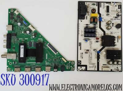 KIT DE TARJETAS PARA TOSHIBA·FIRE TV FHD / NUMERO DE PARTE MAIN CN2T1D200032ID / TD.T950.67 / H19125049-0A08357 / FUENTE 1T92000003I / PW.50W2.651 / PANEL U320DH05 / U320DH05-TR105 REV:CD1.AA / DISPLAY ST3151A05-8 VER.2.A / MODELO 32LF221U19