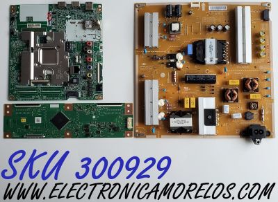 KIT DE TARJETAS PARA TV LG 4K·UHD·HDR / NUMERO DE PARTE MAIN EBT66157802 / EAX68253605 / EAX68253604 / T-CON RUNTK0334FVYJ / 1P-0171X00-40SB / FUENTE EAY65248601 / LGP70T-19U1 / B12J078601 / PANEL NC700DQE-VSHX1 / MODELO 70UM6970PUA / 70UM6970PUA.BUSMLOR