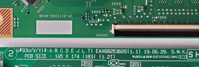 KIT DE TARJETAS PARA TV LG 4K·UHD·HDR / NUMERO DE PARTE MAIN EBT66157802 / EAX68253605 / EAX68253604 / T-CON RUNTK0334FVYJ / 1P-0171X00-40SB / FUENTE EAY65248601 / LGP70T-19U1 / B12J078601 / PANEL NC700DQE-VSHX1 / MODELO 70UM6970PUA / 70UM6970PUA.BUSMLOR - Imagen 4