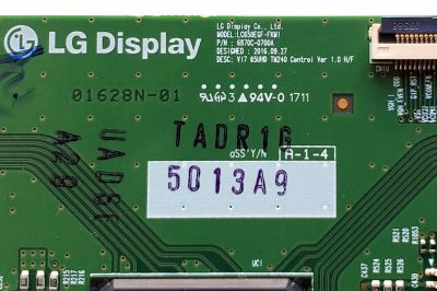 KIT DE TARJETAS PARA TV LG 4K·UHD·HDR / MAIN EBT64659203 / EAX67032905 / EAX67032905(1.0) / T-CON 5013A / 6870C-0700A / FUENTE EAY64489641 / EAX67165801 / LGP6065M-17SU12 / PANEL TPT750WR-QUBF991.K REV:S9WPAV / MODELO 65SJ850A-UC / 65SJ850A-UC.BUSYLJR - Imagen 5