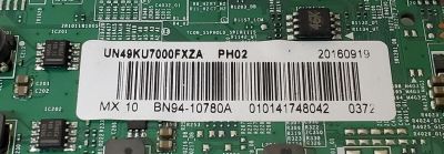 KIT DE TARJETAS PARA TV SAMSUNG 4K·UHD·HDR / MAIN BN94-10780A / BN41-02528A / BN97-10970A / BN9410780A / FUENTE BN44-00876A / L55E6_KHS / BN4400876A / PANEL CY-KK049HGLV3H / MODELO UN49KU7000FXZA / UN49KU7000FXZA FA01 - Imagen 7