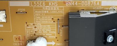 KIT DE TARJETAS PARA TV SAMSUNG 4K·UHD·HDR / MAIN BN94-10780A / BN41-02528A / BN97-10970A / BN9410780A / FUENTE BN44-00876A / L55E6_KHS / BN4400876A / PANEL CY-KK049HGLV3H / MODELO UN49KU7000FXZA / UN49KU7000FXZA FA01 - Imagen 2