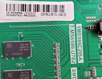 KIT DE TARJETAS PARA TV HKPRO / MAIN SVS586TA31-MA200CK / 1MS586C21SA / T.MS6586.U782 / V8-MS86MNA-LF1V217 / IDF961367G / FUENTE 81-PBE060-H04C / SHG6004C-101H / T-CON ST5461D07-7-C-3 / 342911008D0411 / 34.29110 / DISPLAY ST5461D07-7 / MODELO HKP55UHD9 - Imagen 3