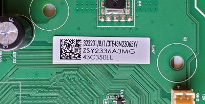 KIT DE TARJETAS PARA TV TOSHIBA·FIRE TV 4K·UHD·HDR / NUMERO DE PARTE MAIN FUENTE 323231 / TPD.T962X3.PC702 (T) / 3TE43N23065Y / T-CON 308380 / RSAG7.820.11117/ROH / PANEL HD425Y1U71-T0L5\S1\SM\ROH / DISPLAY HV430QUB-F70 / MODELO 43C350LU - Imagen 4