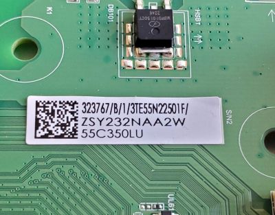 KIT DE TARJETAS PARA TV TOSHIBA·FIRE TV 4K·UHD·HDR / NUMERO DE PARTE MAIN FUENTE 323767 / TPD.T962X3.PC702 (T) / T-CON 313373 / RSAG7.820.11133/ROH / TG233323YH / PANEL HD550Y1U51-T0LD\S0\SM\ROH / DISPLAY T550QVN10.0 / MODELO 55C350LU - Imagen 2