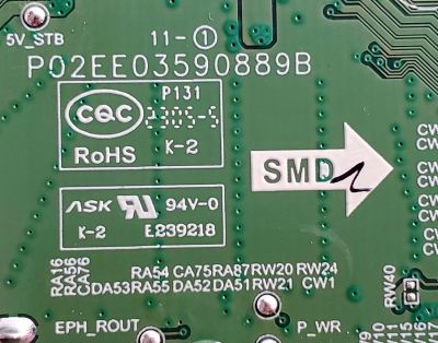 KIT DE TARJETAS PARA TV TOSHIBA·FIRE TV 4K·UHD·HDR / NUMERO DE PARTE MAIN FUENTE 323767 / TPD.T962X3.PC702 (T) / T-CON 313373 / RSAG7.820.11133/ROH / TG233323YH / PANEL HD550Y1U51-T0LD\S0\SM\ROH / DISPLAY T550QVN10.0 / MODELO 55C350LU - Imagen 6