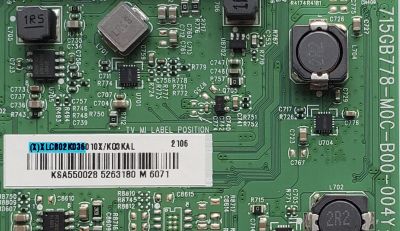 KIT DE TARJETAS PARA TV VIZIO / MAIN (X)XLCB02K036010X / 715GB778-M0C-B00-004Y / FUENTE (X)PLTVKY361XADU / 715GB426-P01-000-003S / T-CON 5555T45C07 / 55T45 C02 CTRL / PANEL TPT550WR-QVN10.U REV:SB0V / MODELO M55Q6-J01 - Imagen 4