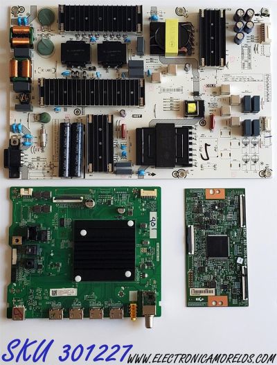 KIT DE TARJETAS PARA TOSHIBA·FIRE TV 4K·UHD·HDR / NUMERO DE PARTE MAIN 317728 / TD.MT9020.703 / 317729 / FUENTE 309070 / RSAG7.820.10689/ROH / T-CON 313063 / RSAG7.820.12014/ROH / PANEL HD750Y1U72-TBL2K2\S0\SM\MCKD3A\ROH / MODELO 75C350KU 75C350U
