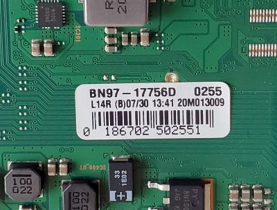 KIT DE TARJETAS PARA TV SAMSUNG 4K·UHD·HDR / MAIN BN94-15778Q / BN41-02756B / BN97-17756D / BN9415778Q / FUENTE BN4400932N / L55E7_RSM / BN44-00932N / ST55F171C1/WVD / PANEL CY-CT055HGLV1H / DISPLAY LSF550FN12-N02 / 47647A / MODELO UN55TU8300FXZA FS01 - Imagen 6