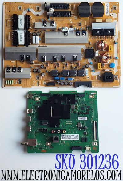 KIT DE TARJETAS PARA TV SAMSUNG QLED 4K·UHD·HDR / MAIN BN94-15427E / BN41-02756A / BN41-02756B / BN97-16848Y / BN9415427E / BN41-02756B-000 / FUENTE BN44-01065A / L82E8N_THS / BN4401065A / PANEL CY-RT082HGLV1H / MODELO QN82Q6D / QN82Q6DTAFXZA FA01