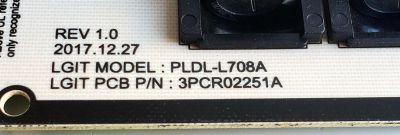 KIT DE TARJETAS PARA TV LG 4K·UHD·HDR / MAIN EBT66082804 / EAX68785003 / EAX68785004 / T-CON 6871L-5532A / 6870C-0748A / FUENTE EAY64888601 / PLDL-L708A / LGP86T-18U1 / 3PCR02251A / PANEL HC860DQF-SLUR2-2142 / MODELO 86UM8070AUB / 86UM8070AUB.BUSYLJR - Imagen 4