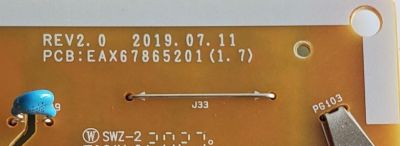 KIT DE TARJETAS PARA TV LG 4K·UHD·HDR / MAIN EBT66490802 / EAX69083603 / EAX69083603(1.0) / FUENTE EAY64948701 / EAX67865201 / 64948701 / LGP55TJ-18U1 / PLDK-L703A / PANEL NC550DGG-ABGP1 / MODELO 55UN7000PUB / 55UN7000PUB.BUSFLKR - Imagen 5