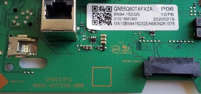 KIT DE TARJETAS PARA TV SAMSUNG 4K·UHD·HDR / MAIN BN94-15232E / BN41-02756A / BN97-16597W / BN9415232E / FUENTE BN4401058A / BN44-01058A / L55E7_THS / PANEL CY-RT055HGLV2H / MODELOS QN55Q60 / QN55Q60TAFXZA FB01 / QN55Q6D / QN55Q6DTAFXZA FB01 - Imagen 8