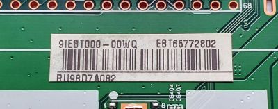 KIT DE TARJETAS PARA TV LG 4K·UHD·HDR / NUMERO DE PARTE MAIN EBT65772802 / EAX68353604 / 65772802 / FUENTE EAY65228701 / PLDL-L803 / 65228701 / EAX68284201 / LGP65T-19U1 / 3PCR02473A  / PANEL NC650DQG-ABHX1 / MODELO 65UM7300PUA / 65UM7300PUA.BUSGDKR - Imagen 4