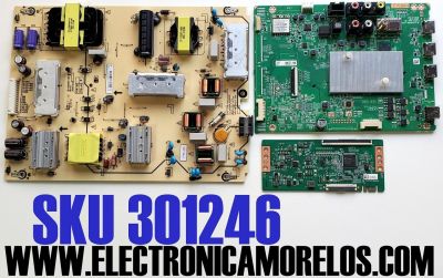 KIT DE TARJETAS PARA TV VIZIO / MAIN V756J03 608 / 1P-0209X00-4010 / Y8389608B / 1P-0211X00-4011 / 1P-0211C00-4011 / T-CON K0018HVZA / BG000N300 / 167007645A / FUENTE 09-75CAR160-00 / 1P-120CX01-1011 / V756-J03 / DISPLAY JR745R3HA4K / MODELO V756-J03