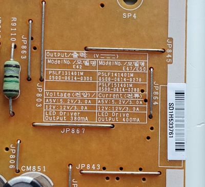 KIT DE TARJETAS PARA TV VIZIO / MAIN 3647-0832-0150 / 0171-2271-5032 / 3647-0832-0395 / FUENTE 0500-0614-0270 / 050006140270 / PSFL141401M / AMTRAN_E42_E47/E50 / PANEL LC470DUG (JF)(R1) / MODELO E470I-A0 LATKOCBP - Imagen 5