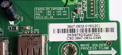 KIT DE TARJETAS PARA TV VIZIO / MAIN 3647-0832-0150 / 0171-2271-5032 / 3647-0832-0395 / FUENTE 0500-0614-0270 / 050006140270 / PSFL141401M / AMTRAN_E42_E47/E50 / PANEL LC470DUG (JF)(R1) / MODELO E470I-A0 LATKOCBP - Imagen 6