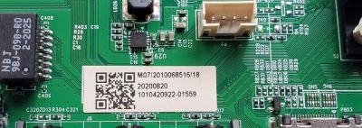 KIT DE TARJETAS PARA TV JVC·ROKU TV / NUMERO DE PARTE MAIN MS16010-ZC01-01 / 20200820 / T-CON 7ACDJ1013 / E89382 / FUENTE TV5006-ZC02-02 / E021M431-H1 / E021M460-B2 / E021M289-T1 / 303C500606J / DISPLAY V430DJ1-Q01 REV.C1 / MODELO LT-43MAW595 - Imagen 2