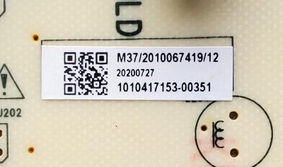 KIT DE TARJETAS PARA TV JVC·ROKU TV / NUMERO DE PARTE MAIN MS16010-ZC01-01 / 20200820 / T-CON 7ACDJ1013 / E89382 / FUENTE TV5006-ZC02-02 / E021M431-H1 / E021M460-B2 / E021M289-T1 / 303C500606J / DISPLAY V430DJ1-Q01 REV.C1 / MODELO LT-43MAW595 - Imagen 5