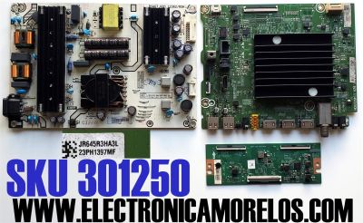 KIT DE TARJETAS PARA TV HISENSE / MAIN 324450 / RSAG7.820.11493/ROH / 65A53FUA(0012) / 324451 / T-CON 324295 / RSAG7.820.12673/ROH / 331567 / FUENTE 325154 / RSAG7.820.12362/ROH / 12362-L / PANEL HD650Y1U41-T0LBBY\S1\GM\ROH / JR645R3HA3L / MODELO 65A65H