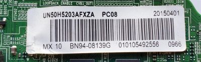 KIT DE TARJETAS PARA TV SAMSUNG / MAIN BN94-08139G / BN41-02245A / BN97-08781E / BN9408139G / T-CON 5550T12C12 / T500HV02.2 / 50T12-C05 / FUENTE BN44-00772A / L50HF_EHS / BN4400772A / PANEL CY-DH050BGAV1H / T500HVN06.0 / MODELO UN50H5203AFXZA NH03 - Imagen 3