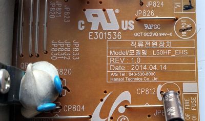 KIT DE TARJETAS PARA TV SAMSUNG / MAIN BN94-08139G / BN41-02245A / BN97-08781E / BN9408139G / T-CON 5550T12C12 / T500HV02.2 / 50T12-C05 / FUENTE BN44-00772A / L50HF_EHS / BN4400772A / PANEL CY-DH050BGAV1H / T500HVN06.0 / MODELO UN50H5203AFXZA NH03 - Imagen 7