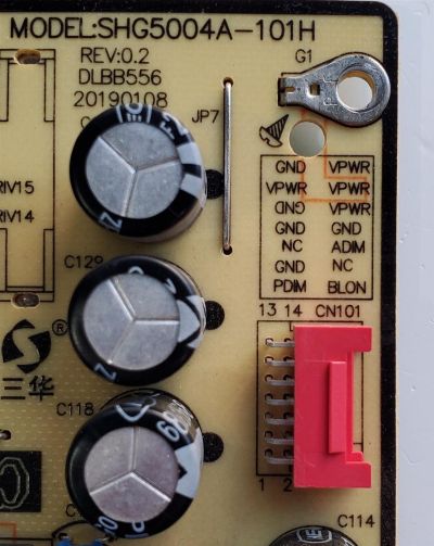 KIT DE TARJETAS PARA TV DAEWOO 4K SMART / MAIN SVS586SA11-MA200CK / T.MS6586.U782 / 1MS586C2ISA / V8-MS86MNA-LF1V / T-CON 44-9771497O / HV430QUBH10 / 47-6021275 / 44-97714970 / FUENTE 81-PBE050-H4A03 / SHG5004A-101H / SHG5004A03-101H / MODELO U43A8500TN - Imagen 5