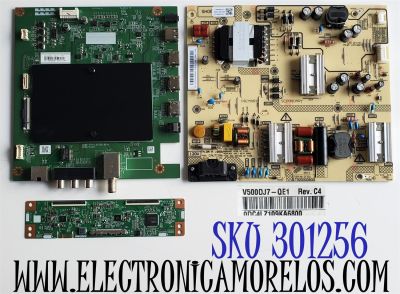 KIT DE TARJETAS PARA TV PIONEER / MAIN 691V0Q007E0 / VTV-L55736 / VTV-L55736 REV:1 / 691V0Q007E0 REV:C1 / T-CON EACDJ7E15 / E88441 / FUENTE 1T920000800 / FSP146-2FS01 / 9OC1461000 / 3BS04694036P / PANEL K500WDCRA / DISPLAY V500DJ7-QE1 / MODELO PN50951-22U