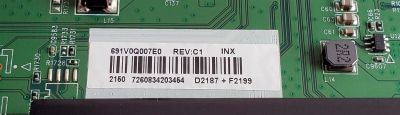 KIT DE TARJETAS PARA TV PIONEER / MAIN 691V0Q007E0 / VTV-L55736 / VTV-L55736 REV:1 / 691V0Q007E0 REV:C1 / T-CON EACDJ7E15 / E88441 / FUENTE 1T920000800 / FSP146-2FS01 / 9OC1461000 / 3BS04694036P / PANEL K500WDCRA / DISPLAY V500DJ7-QE1 / MODELO PN50951-22U - Imagen 5
