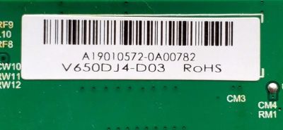 KIT DE TARJETAS PARA TV VIZIO / MAIN TE.MT5597.EC762 / LP4E09290B0 / BNVQ02PCGRA0001WS04080 / A19010572 / V650DJ4-D03 / T-CON TACDJ4032 / E253117 / FUENTE PW.176W1.681 / P20020182 / V650DJ4-D03 / E148158 / DISPLAY V650DJ4-D03 REV.C1 / MODELOS V655-G9 - Imagen 6
