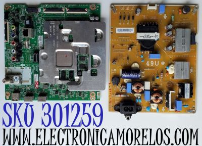 KIT DE TARJETAS PARA TV LG 4K·UHD SMART TV / MAIN EBT64533014 / EAX67146203 / 64533014 / EAX67146203(1.1) / FUENTE EAY64511101 / EAX67189201(1.6) / LGP49DJ-17U1 / 64511101 / EAX67189201 / PANEL NC490DGG-AAFXF / MODELO 49UJ6300-UA / 49UJ6300-UA.BUS4LOR