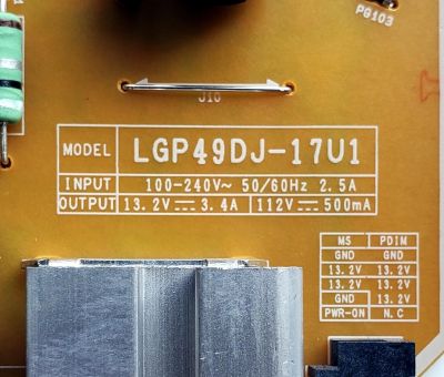 KIT DE TARJETAS PARA TV LG 4K·UHD SMART TV / MAIN EBT64533014 / EAX67146203 / 64533014 / EAX67146203(1.1) / FUENTE EAY64511101 / EAX67189201(1.6) / LGP49DJ-17U1 / 64511101 / EAX67189201 / PANEL NC490DGG-AAFXF / MODELO 49UJ6300-UA / 49UJ6300-UA.BUS4LOR - Imagen 5