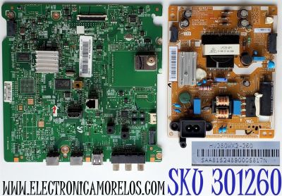 KIT DE TARJETAS PARA TV SAMSUNG / MAIN BN94-07210A / BN41-02125A / BN97-08055A / BN9407210A / FUENTE BN4400695A / L28S0_ESM / PSLF490S06A / BN44-00695A / PANEL CY-HH028AGEV1H / DISPLAY HV280WX2-260 / MODELO HG28NC670AFXZA ES01 / UN28H4 / UN28H5