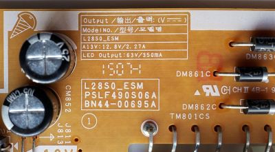 KIT DE TARJETAS PARA TV SAMSUNG / MAIN BN94-07208X / BN41-02346A / BN97-08002U / BN9407208X / FUENTE BN4400695A / L28S0_ESM / PSLF490S06A / BN44-00695A / DISPLAY HV280WX2-260 / MODELOS HG28ND670AFXZA TS01 / HG28ND670AFXZA LS02 / UN28J4 / UN28J5 - Imagen 2