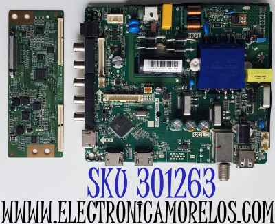KIT DE TARJETAS PARA TV ONN / NUMERO DE PARTE T201808109A / TP.MS3553.PB801 / HV430FHB-N10 / 8142127352157 / T-CON 44-9771315A / 47-6021131 / HV430FHBN10 / PANEL CN430CN6210 / DISPLAY HV430FHB-N10 REV.1.1 / MODELO ONC18TV001 (43'' PULGADAS)