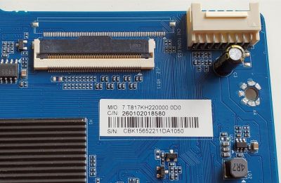 KIT DE TARJETAS PARA WESTINGHOUSE·ROKU TV / MAIN 260102018580 / CV817-KH / 7.T817KH220000.0D0 / T-CON 2601620045920G / PT430GT01-8-C-2 / FUENTE 260132007050 / CVB42013A1 / HKC-LEDTV-P43 / DISPLAY PT430GT01-3 VER.1.0 / HK430WLEDM-JH4KH / MODELO WR43UX4210 - Imagen 5