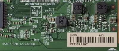 KIT DE TARJETAS PARA HISENSE TV 4K·UHD·HDR ((ROKU TV)) / NUMERO DE PARTE 328145 / RSAG7.820.12213/ROH / 328146 / 58A56EUR((0012)) / T-CON 332326 / RSAG7.820.12793/ROH / PANEL HD580X1U93-TAL5/S0/SM/ROH / DISPLAY CV580U1-T01 REV:02 / MODELO 58R6E3 58A56EUR - Imagen 3