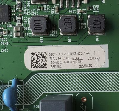 KIT DE TARJETAS PARA HISENSE TV 4K·UHD·HDR ((ROKU TV)) / NUMERO DE PARTE 328145 / RSAG7.820.12213/ROH / 328146 / 58A56EUR((0012)) / T-CON 332326 / RSAG7.820.12793/ROH / PANEL HD580X1U93-TAL5/S0/SM/ROH / DISPLAY CV580U1-T01 REV:02 / MODELO 58R6E3 58A56EUR - Imagen 2