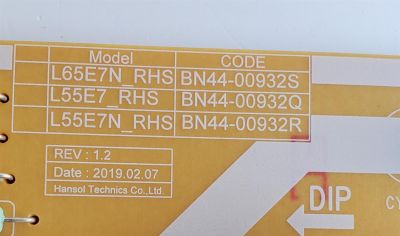 KIT DE TARJETAS PARA TV SAMSUNG 4K·UHD·HDR SMART TV / MAIN BN94-14872F / BN41-02703B / BN97-15630G / BN9414872F / FUENTE BN4400932Q / L55E7_RHS / BN44-00932Q / PANEL CY-NN058HGPV1H / MODELO UN58RU710DFXZA YA08 / UN58RU7100FXZA YA08 - Imagen 5