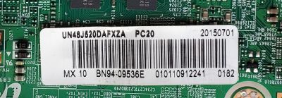 KIT DE TARJETAS PARA TV SAMSUNG / MAIN BN94-09536E / BN41-02307B / BN97-10371A / T-CON 44-9771089O / 47-6021043 / HV480FH2 600 / FUENTE BN4400852A / BN44-00852A / L48MSF_FDY / PANEL CY-JJ048BGEV1H / MODELO UN48J520D / UN48J520DAFXZA ED02 - Imagen 6