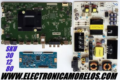 KIT DE TARJETAS PARA TV SHARP·ROKU TV / MAIN 220947 / RSAG7.820.7350/ROH / 211423 / HU50N3060UWR / T-CON 5550T32C10 / 55T32 C0F / FUENTE 208961 / RSAG7.820.6666/ROH / HLL-4155WE / CQC13134095636 / PANEL HD500K3U53\S0\XP\BBY\GM\ROH / MODELO LC-50LBU591U