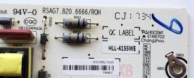 KIT DE TARJETAS PARA TV SHARP·ROKU TV / MAIN 220947 / RSAG7.820.7350/ROH / 211423 / HU50N3060UWR / T-CON 5550T32C10 / 55T32 C0F / FUENTE 208961 / RSAG7.820.6666/ROH / HLL-4155WE / CQC13134095636 / PANEL HD500K3U53\S0\XP\BBY\GM\ROH / MODELO LC-50LBU591U - Imagen 6