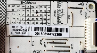 KIT DE TARJETAS PARA TV HITACHI / NUMERO DE PARTE MAIN M8-T10NA16-MA200AA / 40-MST10A-MAA4HG / V8-ST10K01-LF1V / T-CON 6871L-5433A / 5433A / 6870C-0738A / FUENTE 81-PBE055-H4C49 / SHG5504C-101H / SHG5504C49-101HB / PANEL LVU550LGDX E5V12 / MODELO 55R81 - Imagen 6